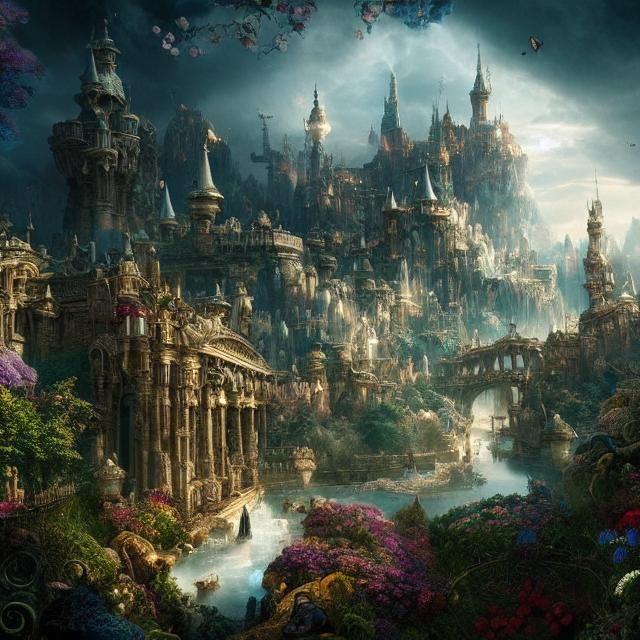 Epic Wonderland Digital Matte Painting