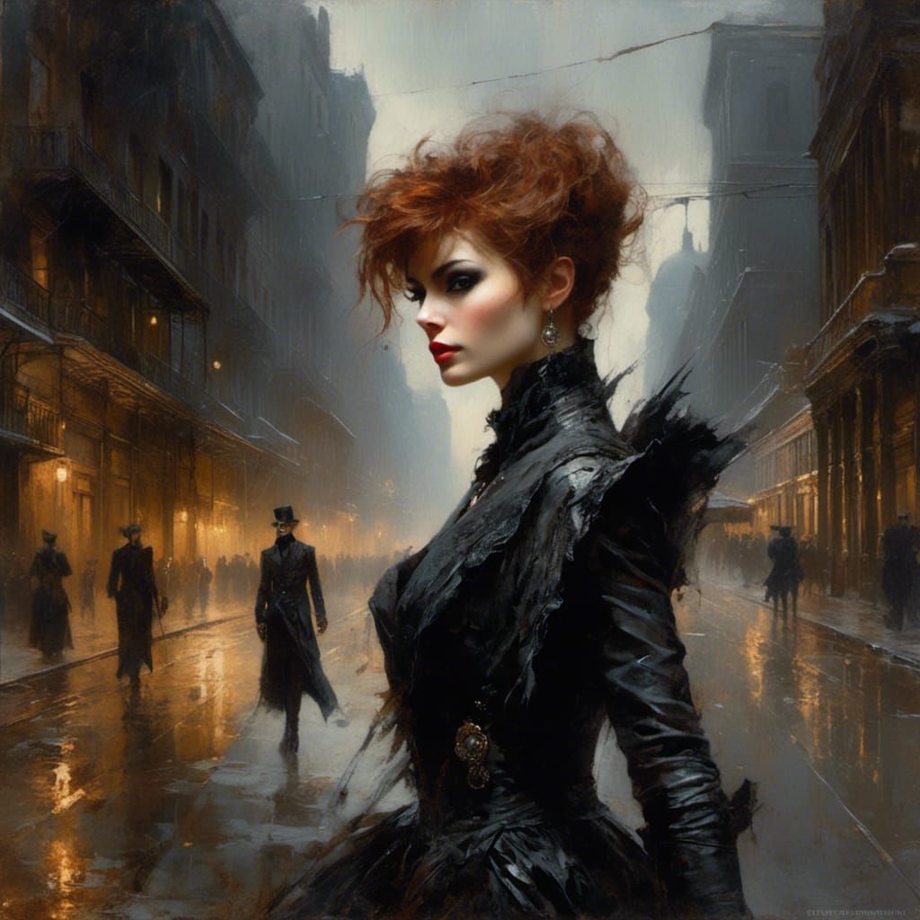Glamorous Pixie in New Orleans, Macabre Style