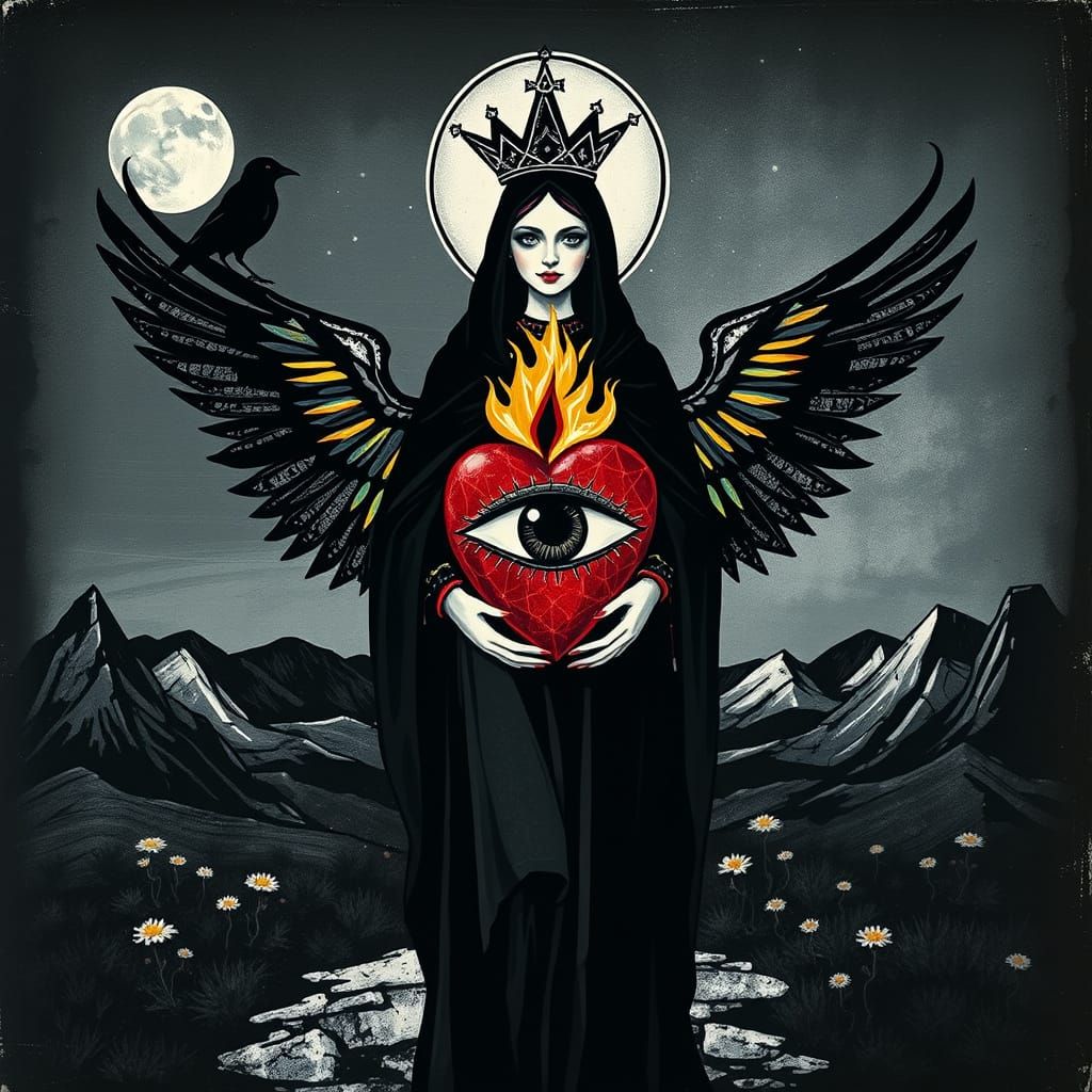 A monochromatic fever dream where Paul Klee's ghostly brushs...