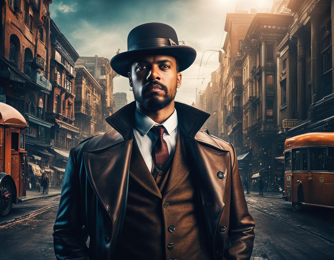 Edgy Steampunk Urban Detective in Lomography Style