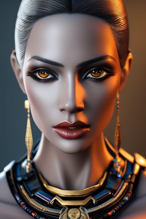 Breathtaking Fantasycore Portrait of a Young Woman