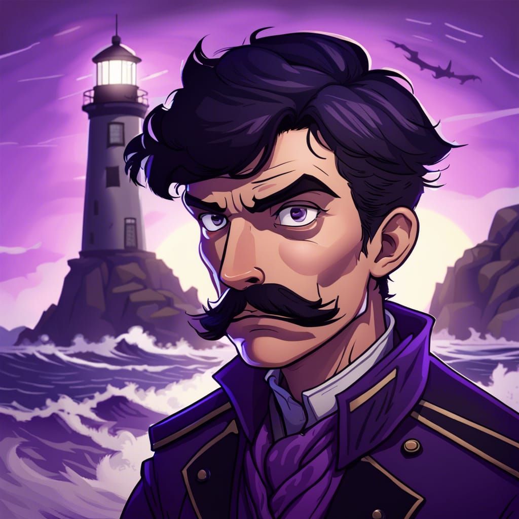 Warlock in Lighthouse Keeper Uniform on Coast