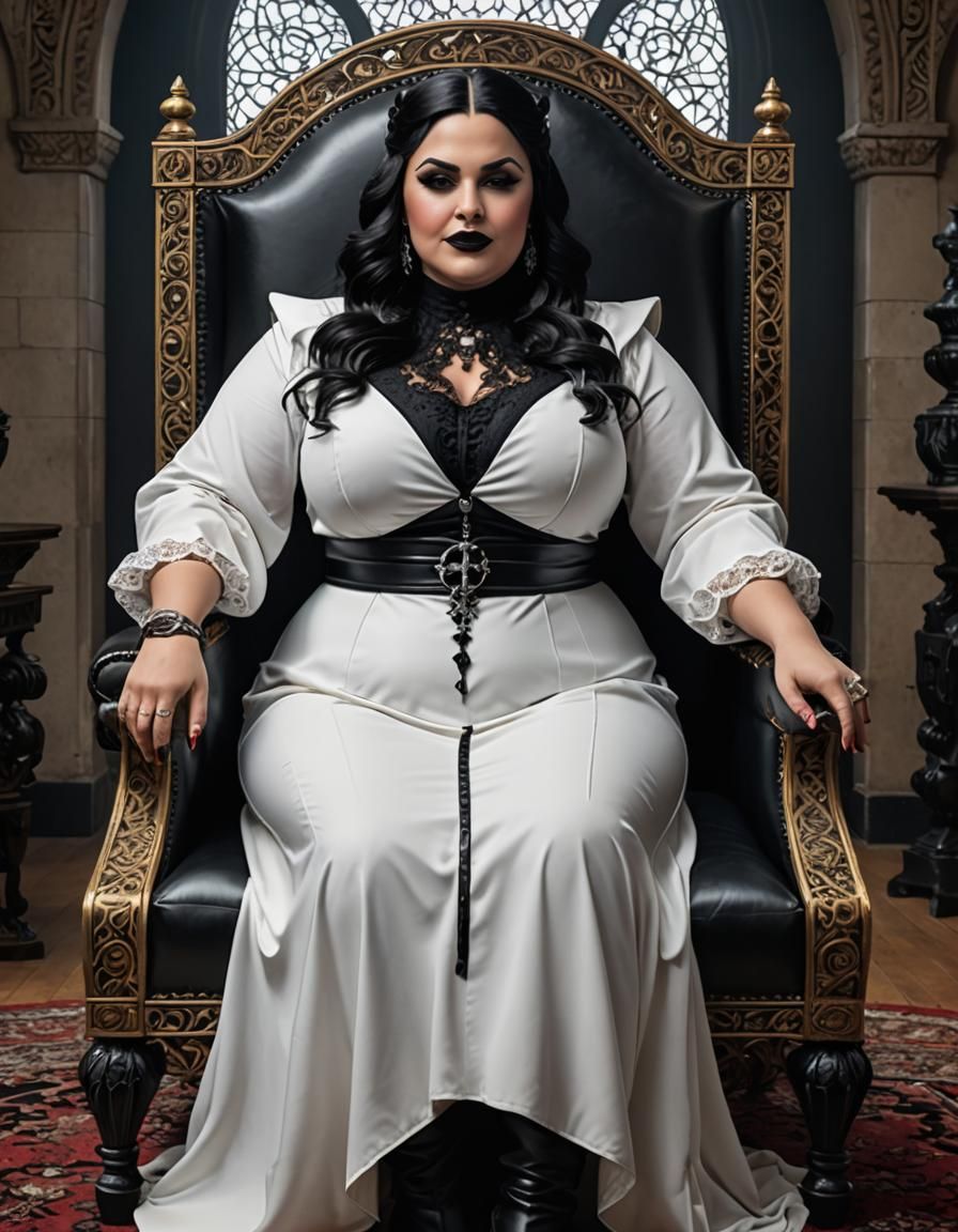 Gothic Middle Eastern Woman in Pop Art Style