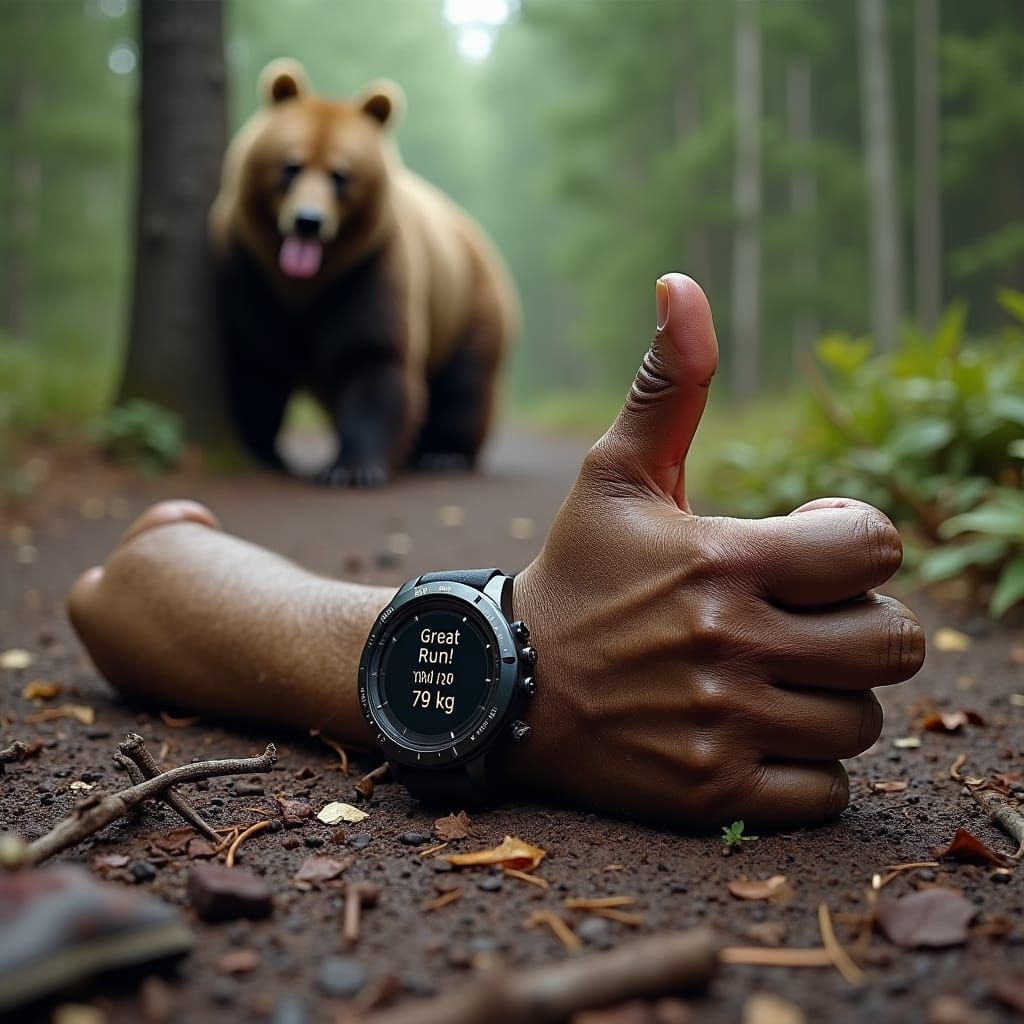 Humorous Horror: Severed Hand Thumbs Up After Great Run