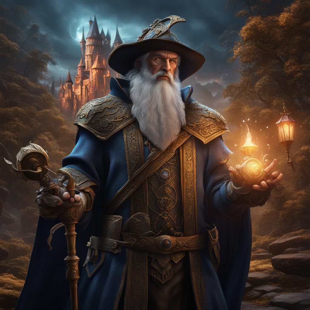 The Enchanter Merlin: Fantasy Concept Art