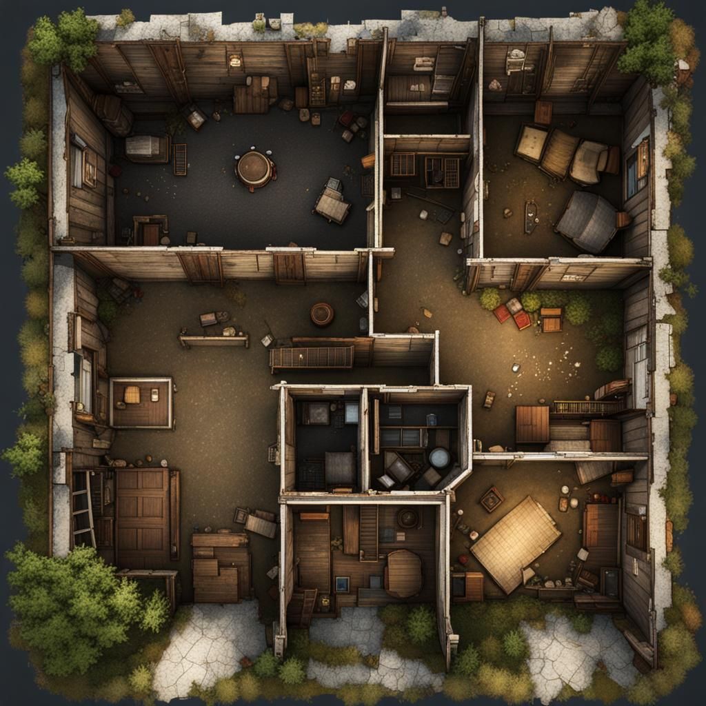 RPG Map: 19th Century Shack in Unreal Engine 5