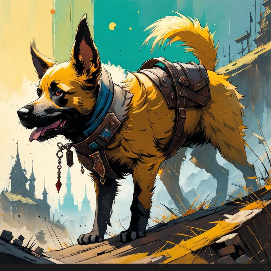 Cheeky Puppy Fantasy Art: Rule of Thirds