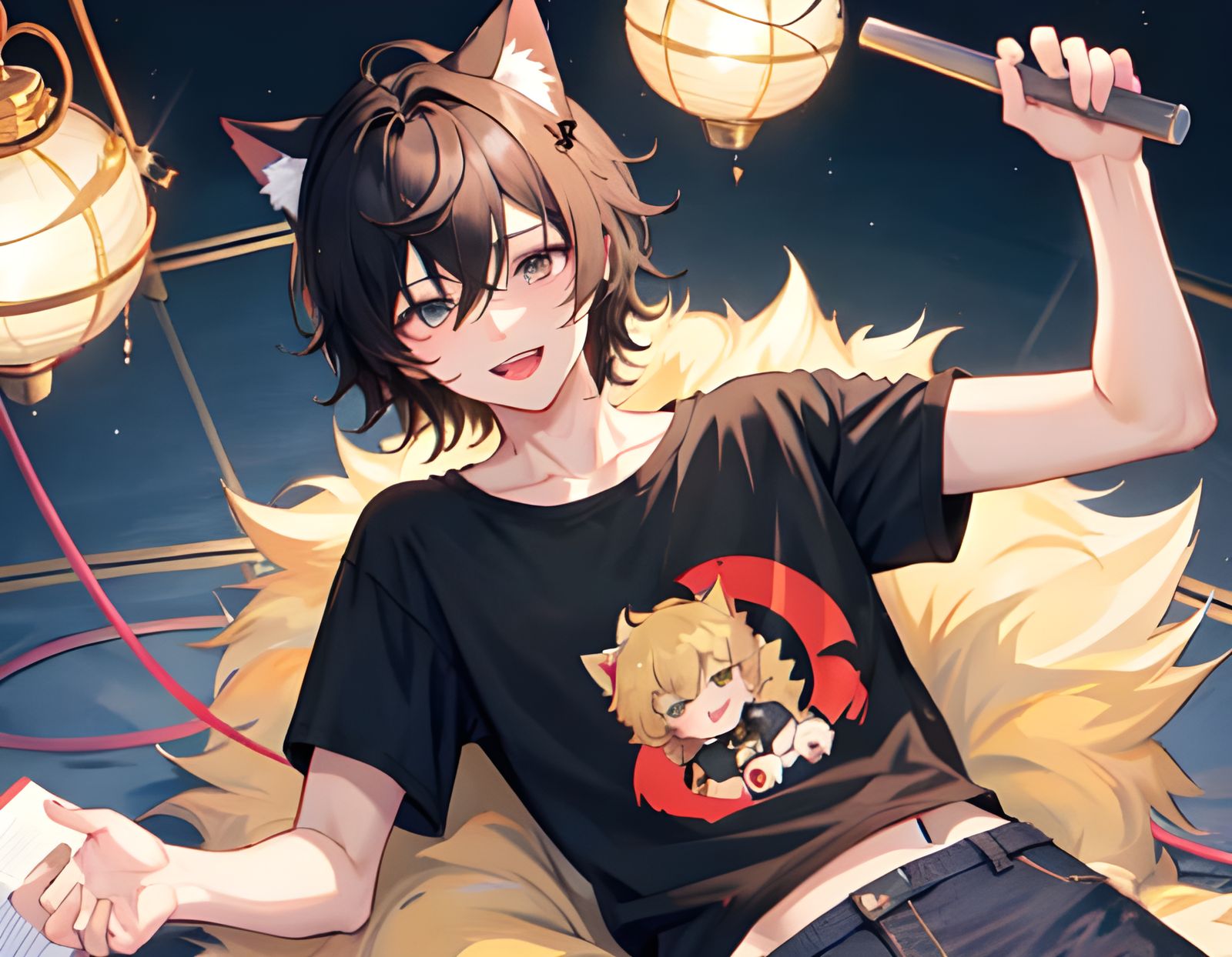 My Big Brother Vivi Just Chilling...With A Stick π