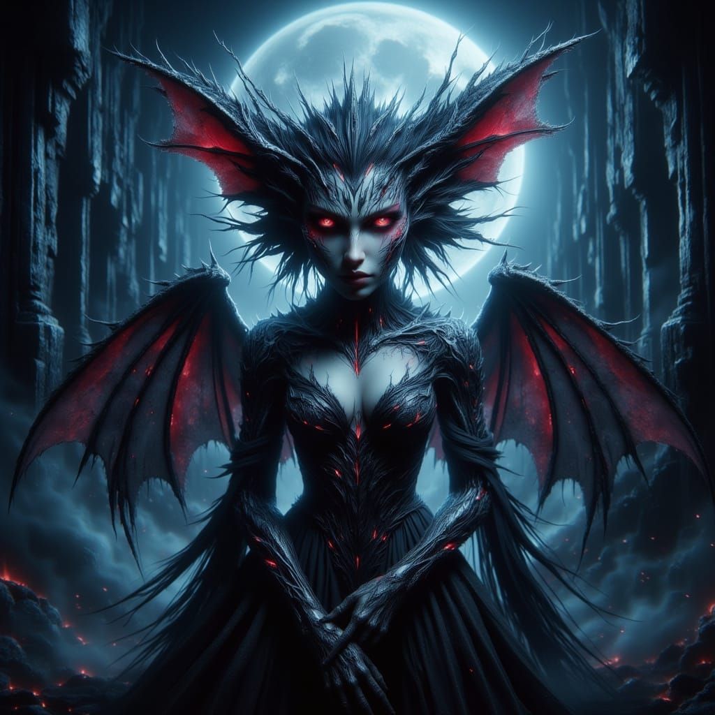 Animorphic Bat Vampire in Victorian Style