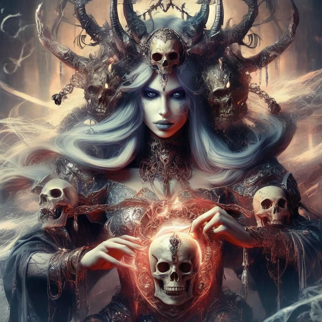 Dark Fantasy Necromancer: Powerful and Frightening