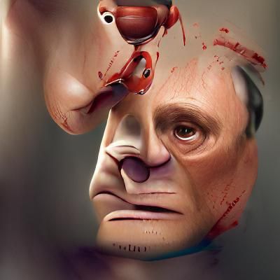Pixar Style Rendering of Hannibal Lecter