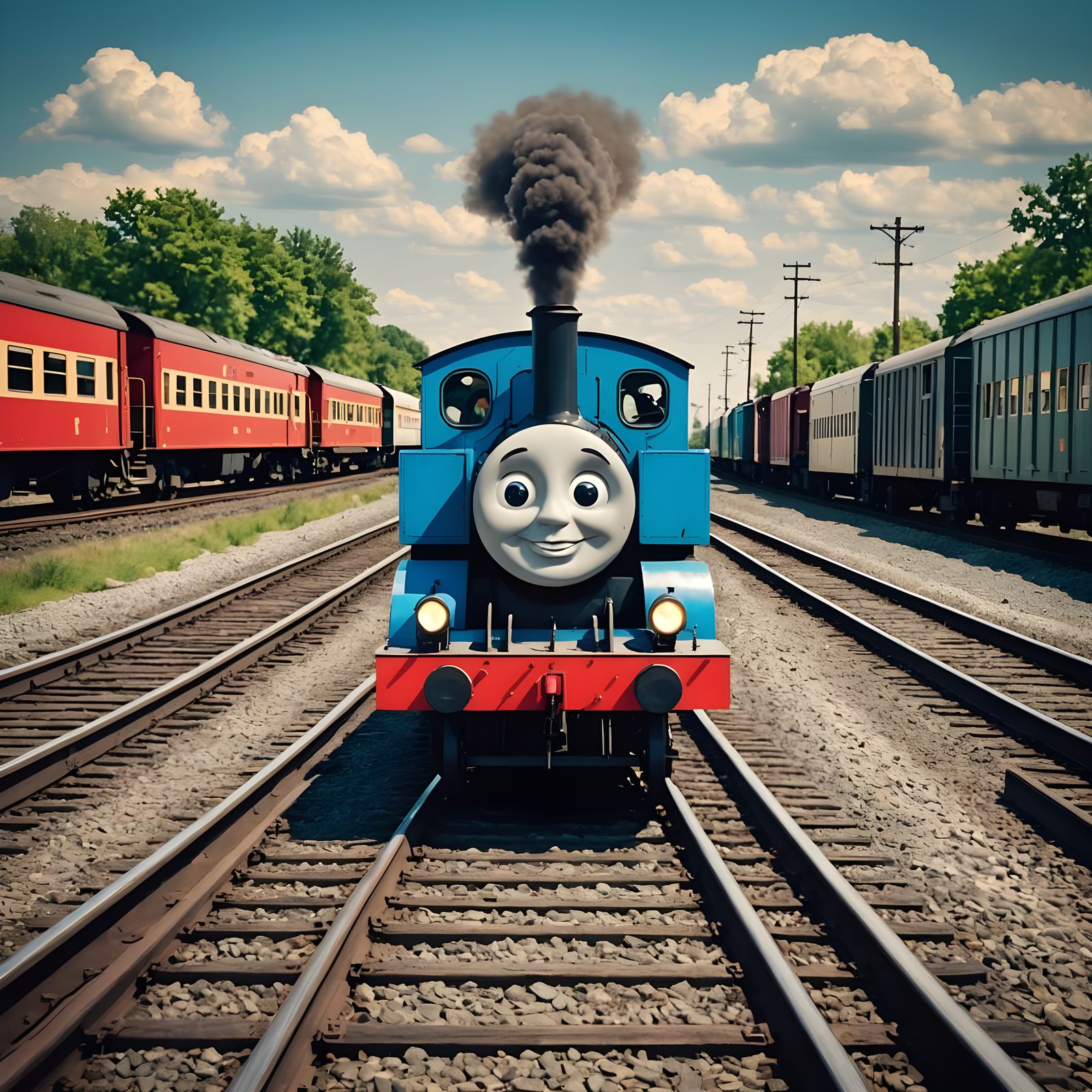 Thomas the Tank Engine on the Tracks