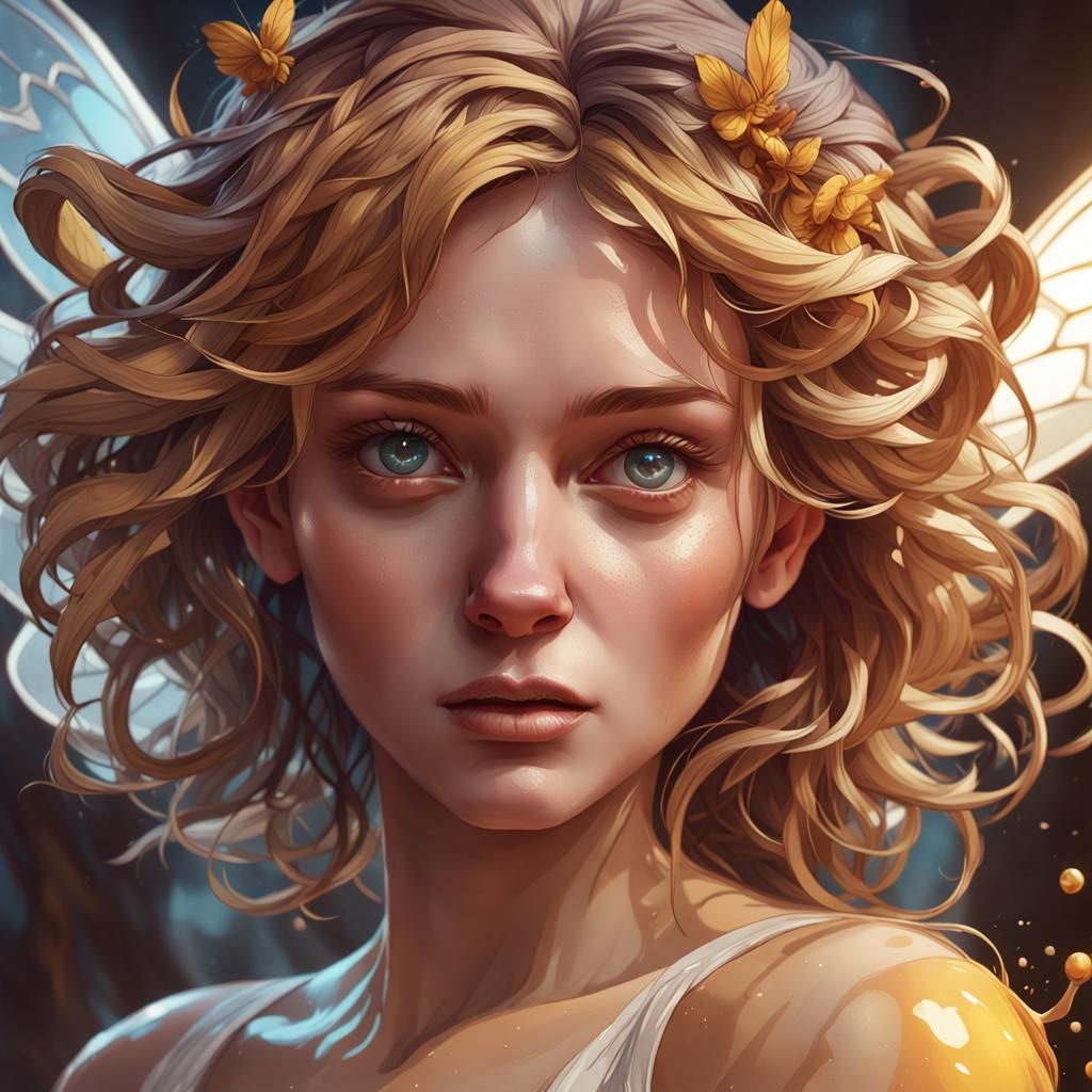 Detailed Portrait in Dynamic Lighting, Splash Art Style