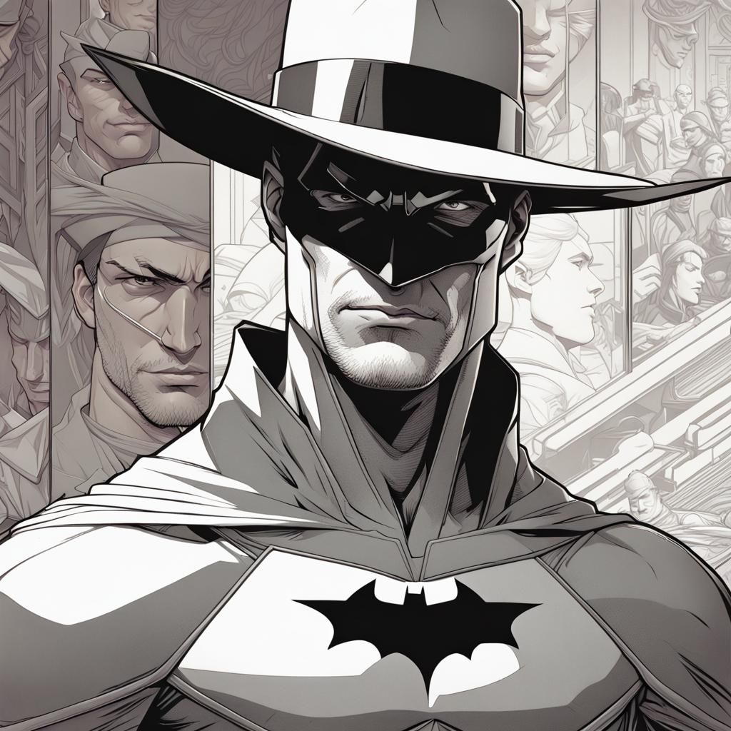 Comic Book Portrait of a Character with Hat