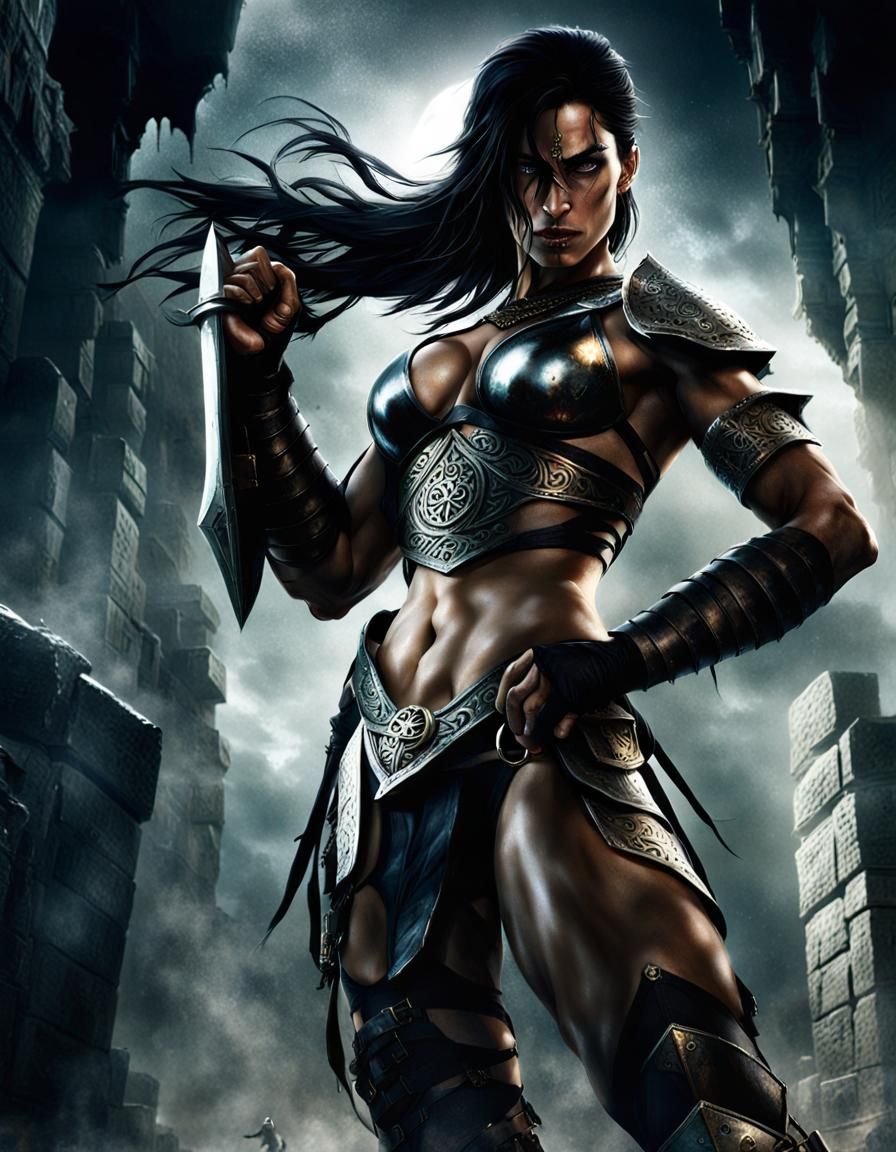 Shahdee Inspired Warrior Woman in Revealing Armor