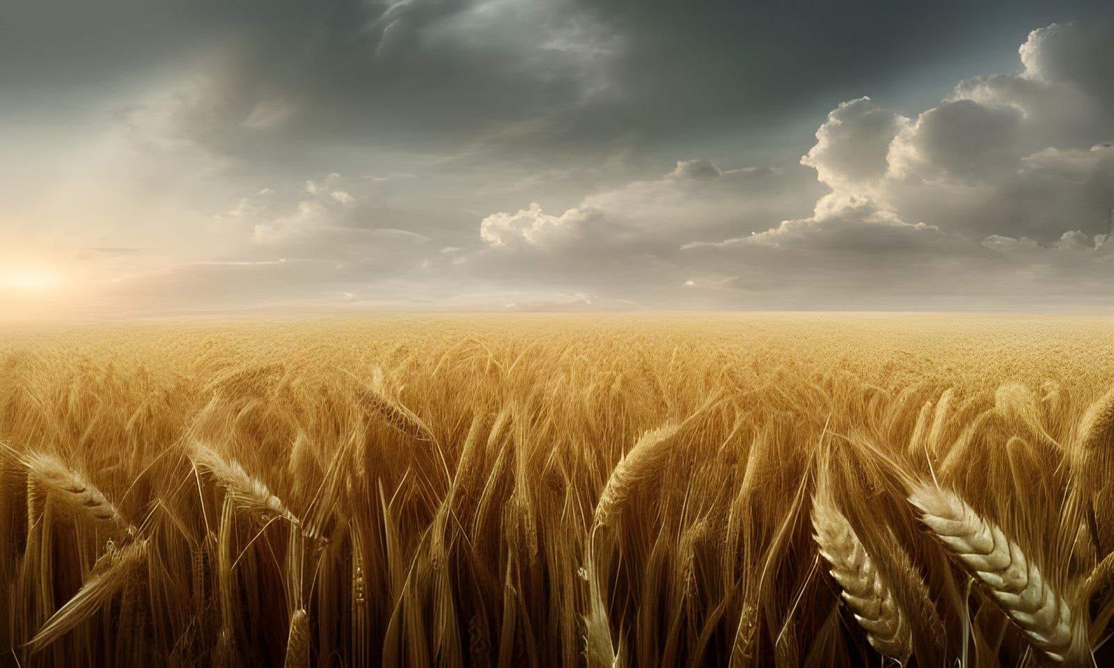 Endless Wheat Fields at Dawn: Cinematic Digital Art