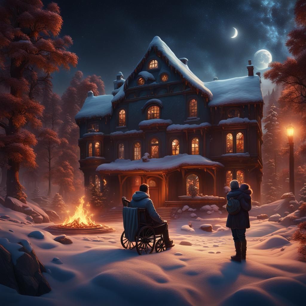 Heavenly Gift: Angel Baby for Winter Couple