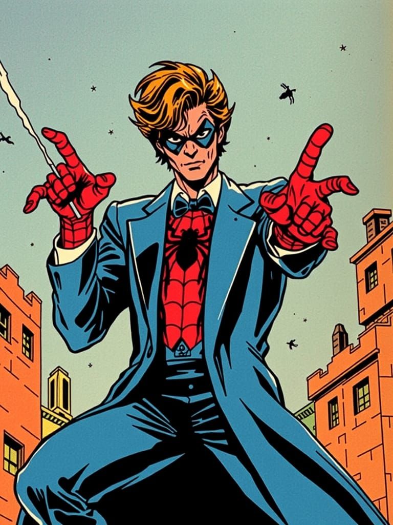 Spider-Man as Dr. Who: Vintage Comic Art