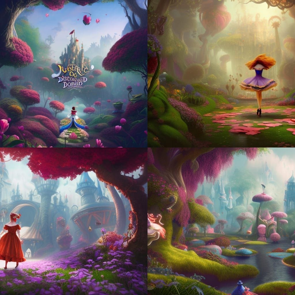 Alice in Wonderland: Detailed Matte Painting