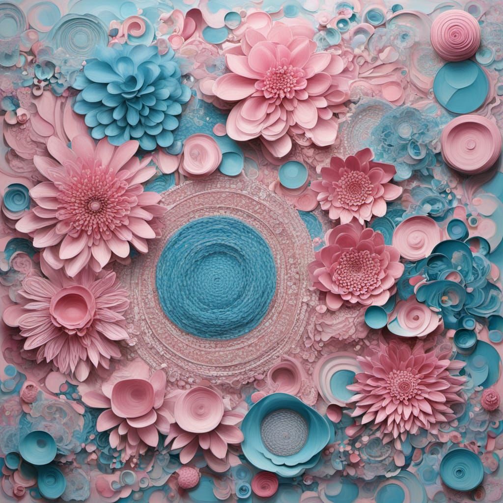 Abstract Surrealism Painting in Cubist Style