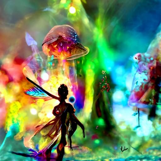 Whimsical Faerie Festival: Holographic Astral Illustration