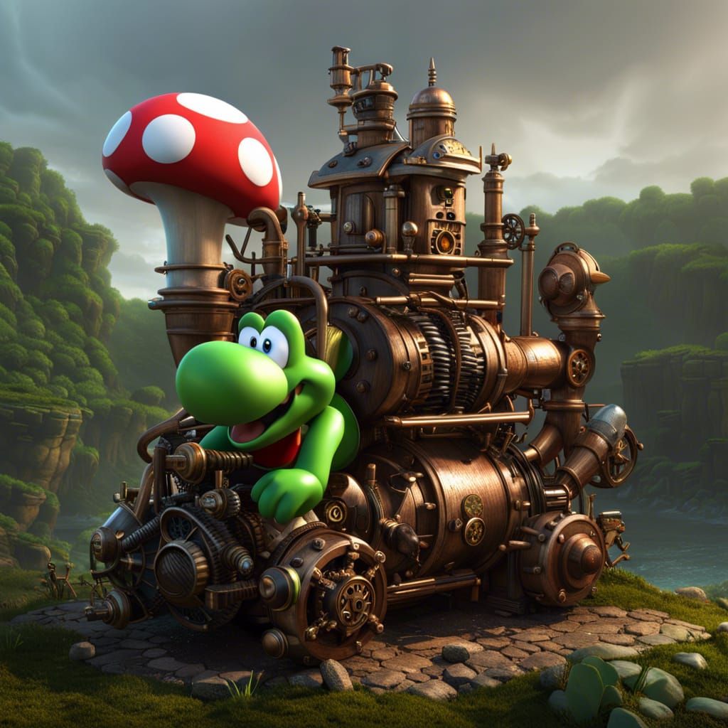 Yoshi Goes Steampunk