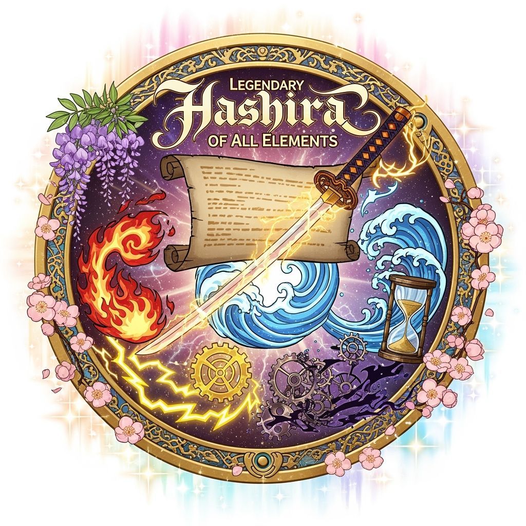 Radiant Elemental Badge with Golden Frame