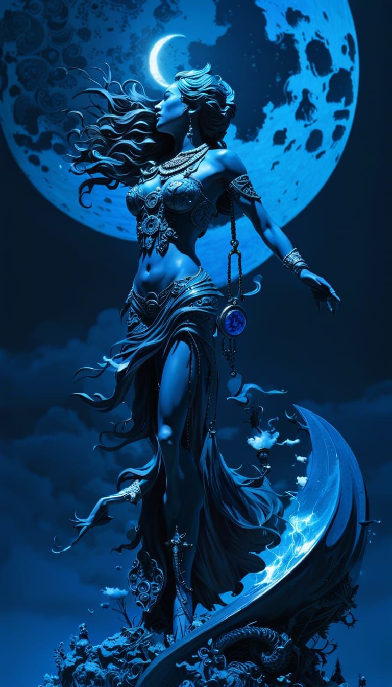 Water goddess sculpture