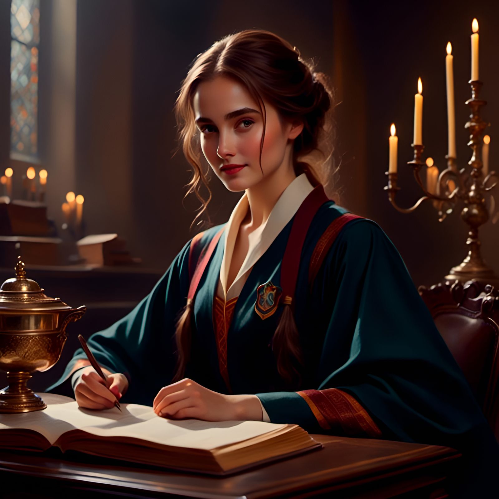 Harry Potter as Gorgeous Woman Portrait