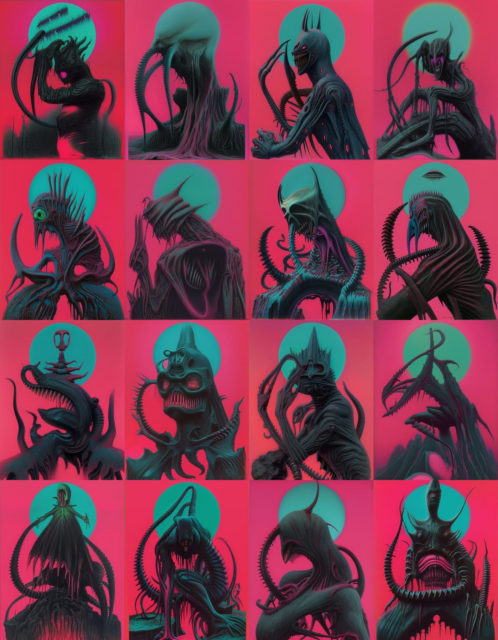 Eldritch Xenomorph Batman with Gory Mask