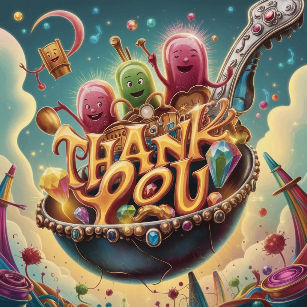 Jellybean People Play Music on Silver Spoon