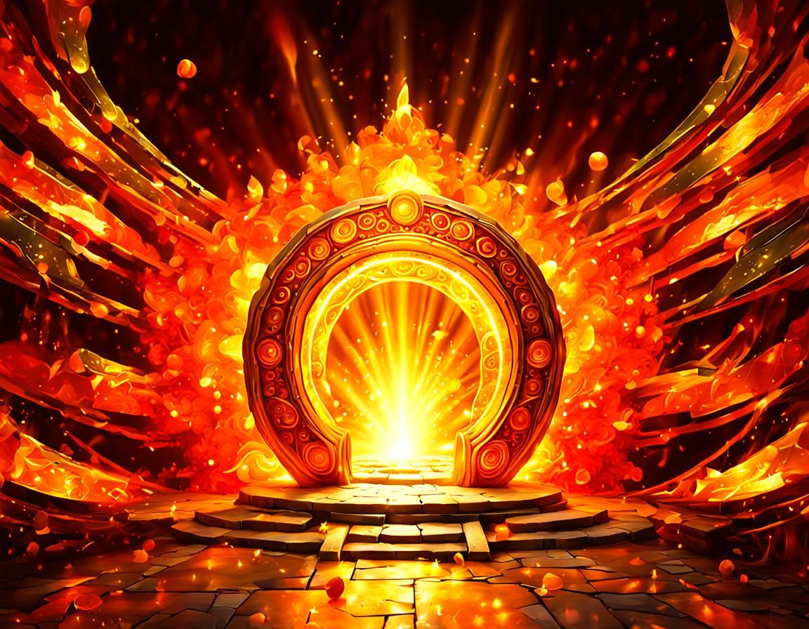 Radiant Orange Portal 1