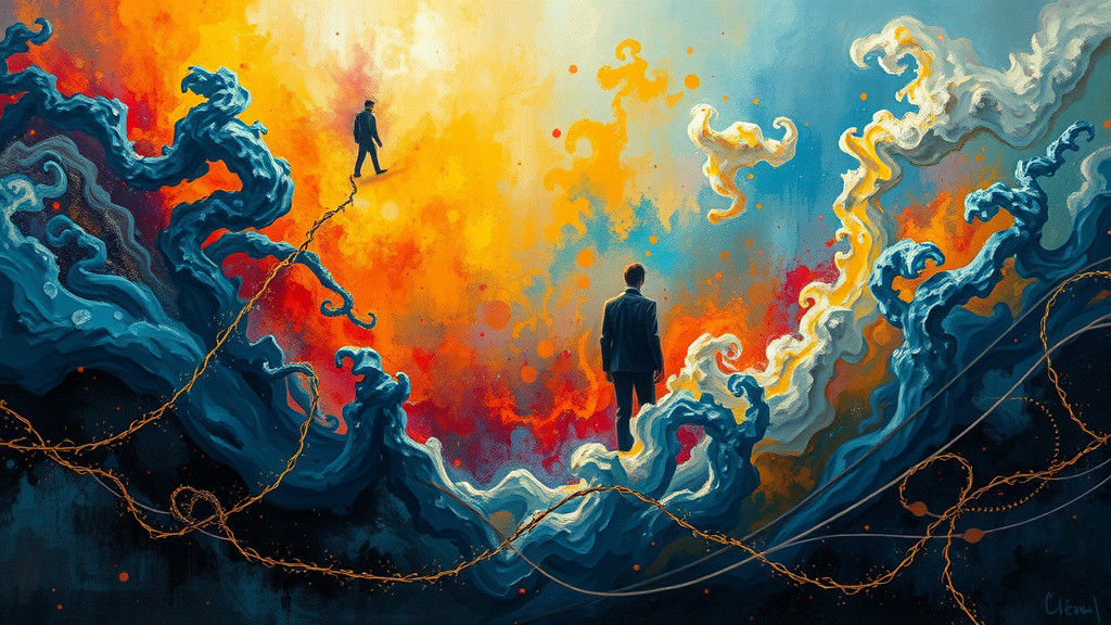 Ethereal Tendrils Bridge Realms in Expressionist Style