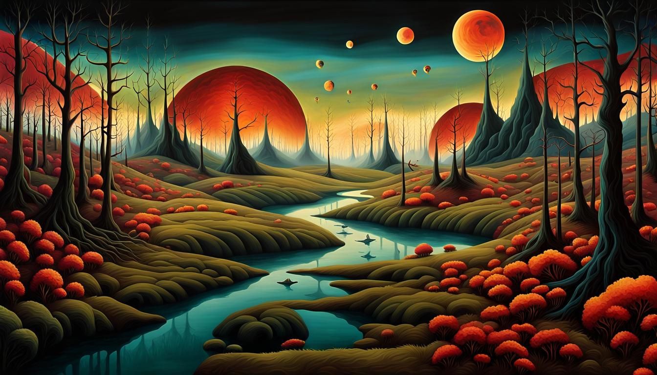 Surreal Battlefield Where Heaven and Hell Meet