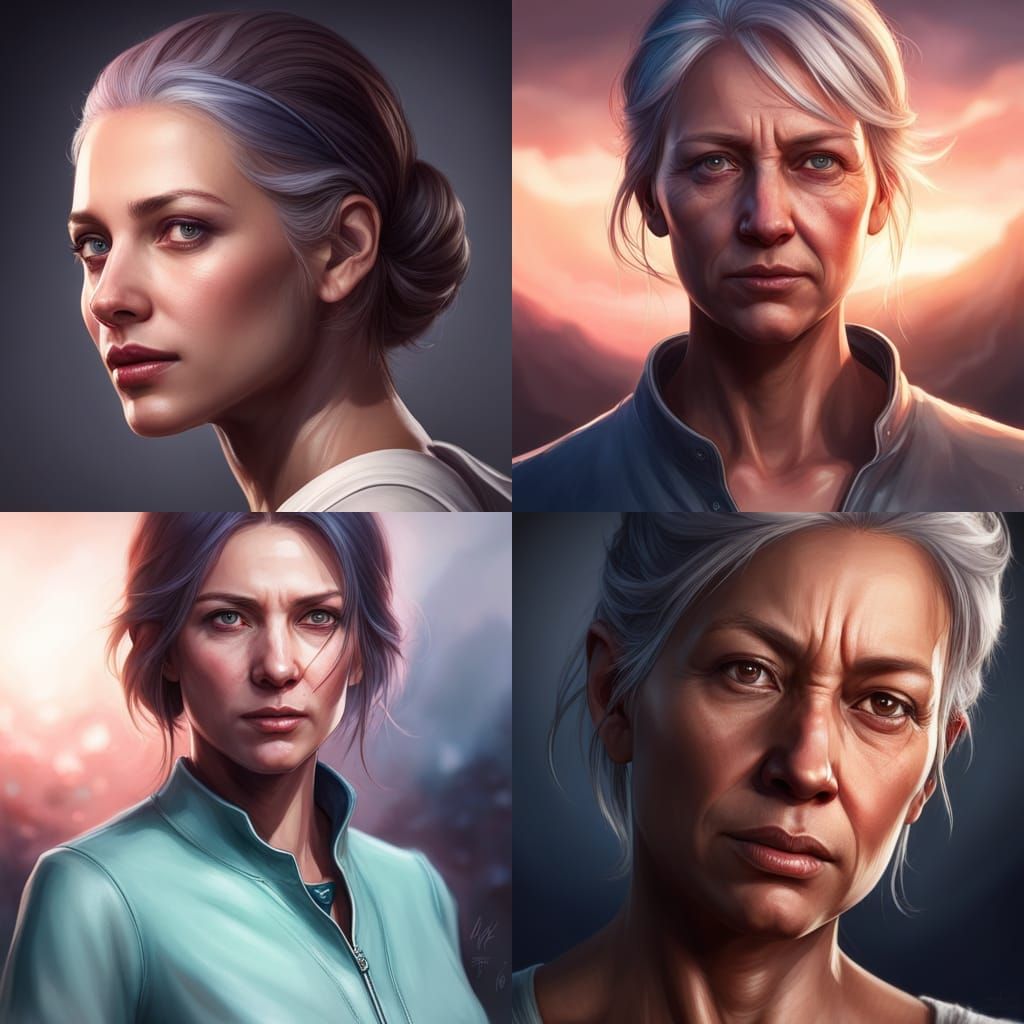 Detailed Caregiver Portrait in Volumetric Lighting