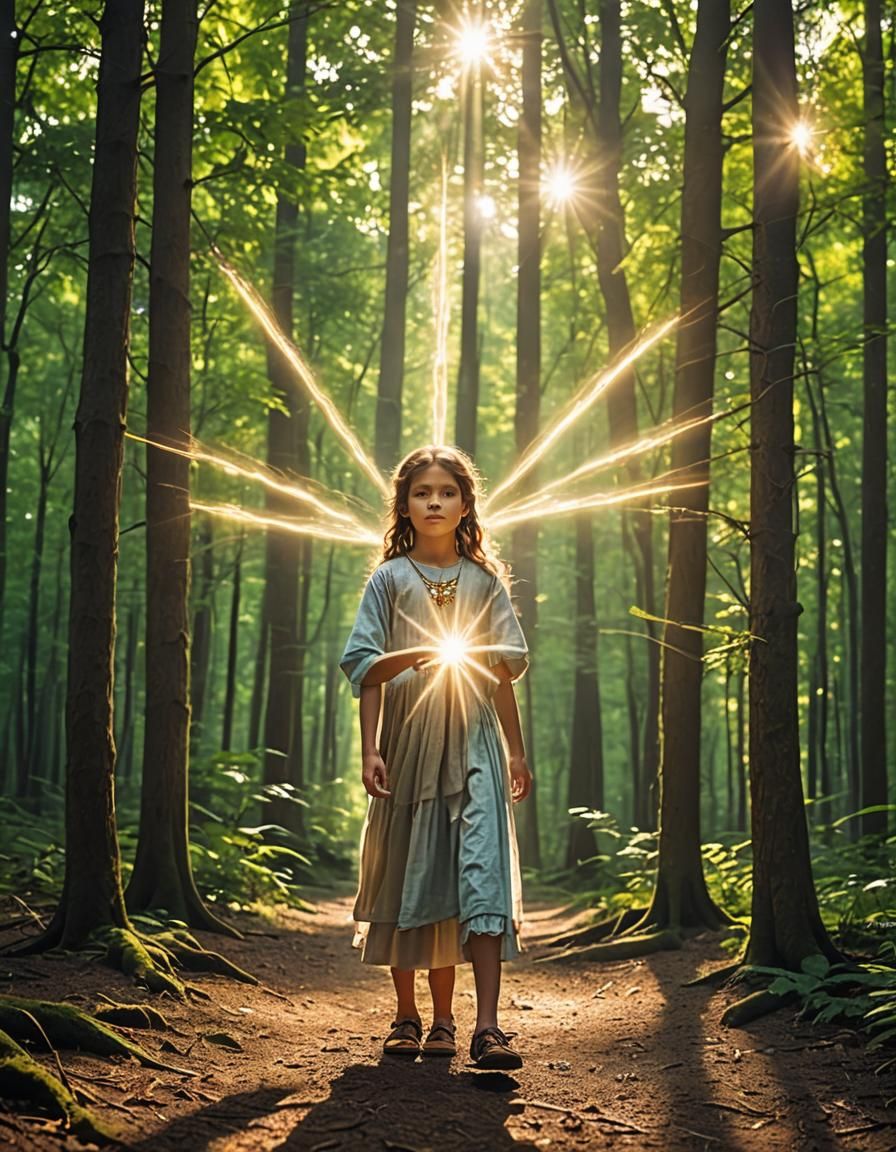 Magical Encounter: Boy and Goddess in the Woods