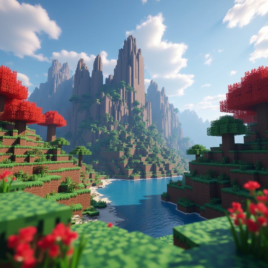 Photorealistic 3D Minecraft World Rendered in Unreal Engine ...