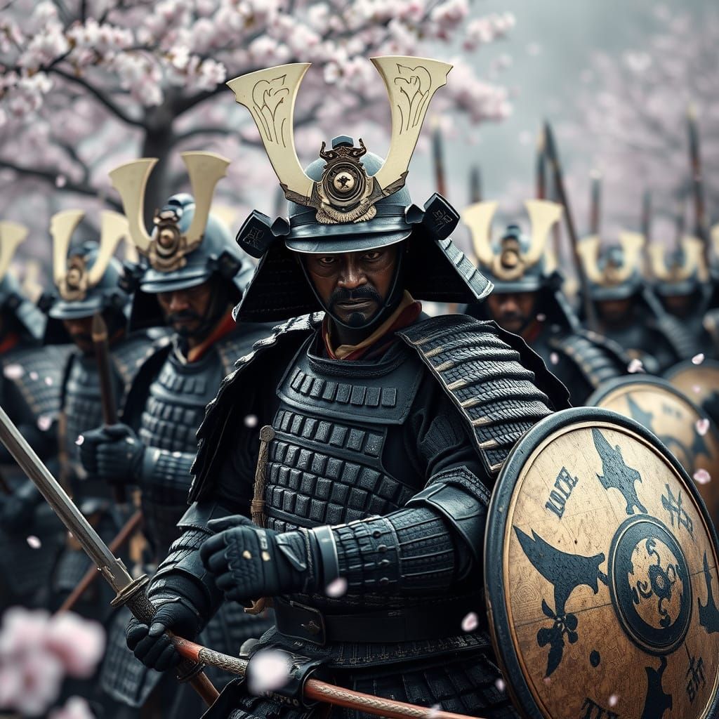 Samurai Warriors in Formation: Honor and Conquest