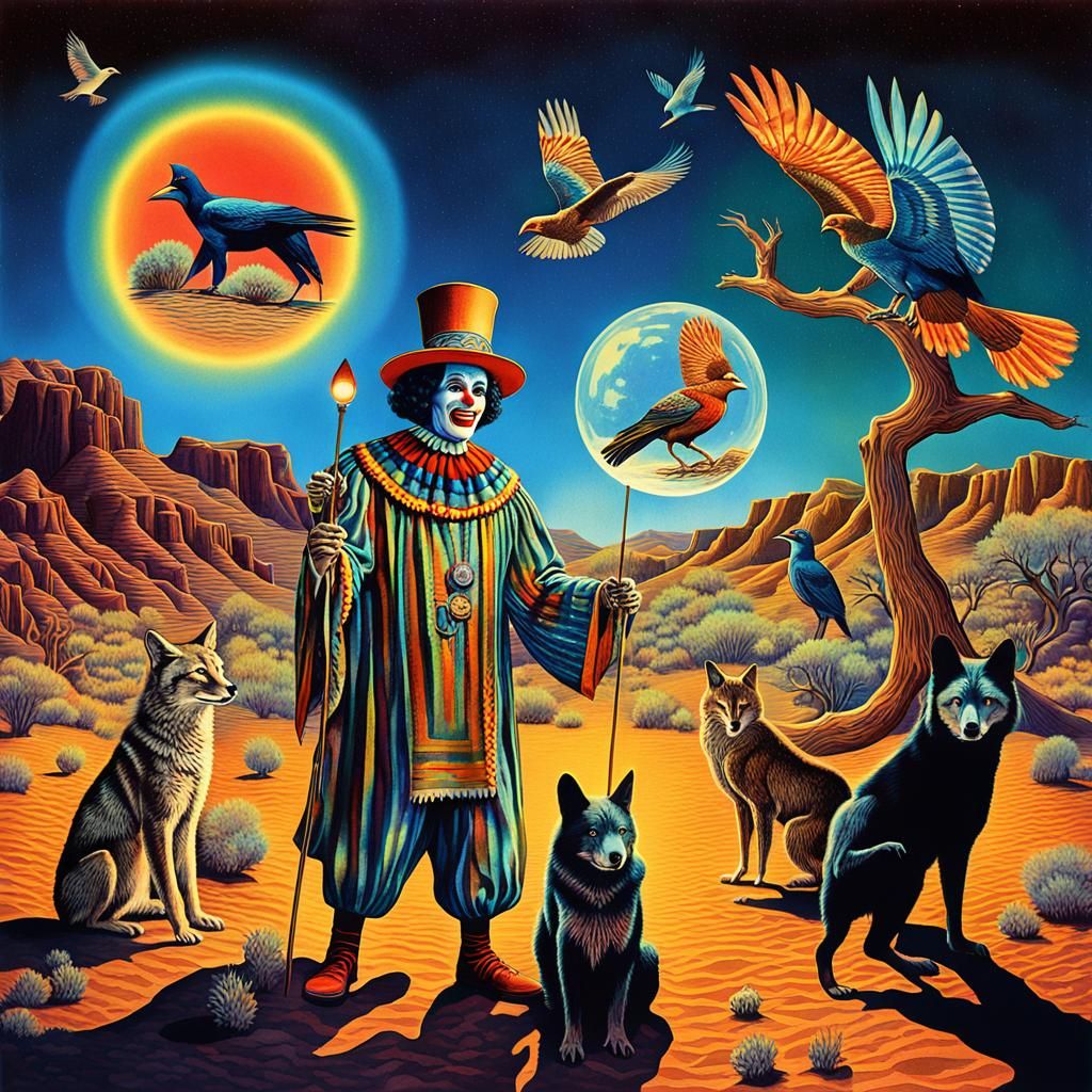 Mexican Clown Teaches Hermetic Secrets in Hologram Art