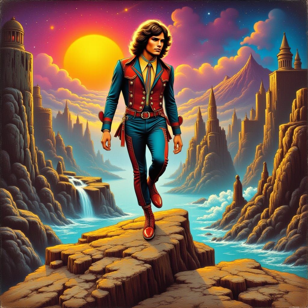 Messenger Navigates Epic Landscapes in 70s Chic Style