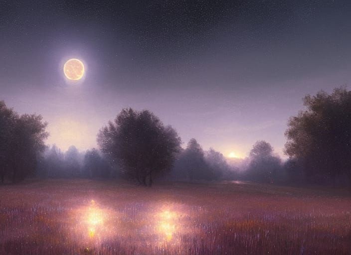 Mystic Starry Field in Eldritch Style