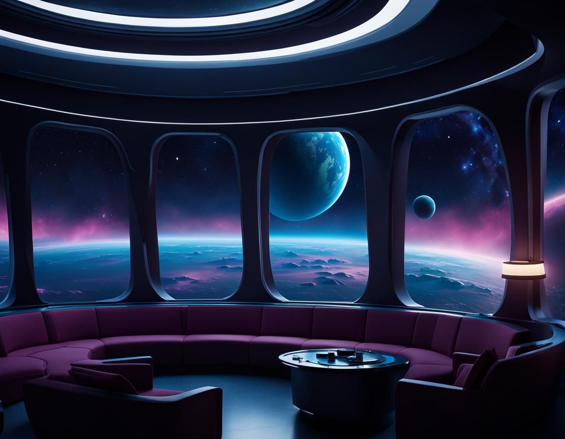 Galactic Federation Starbase: Elegant Interior in Cinematic ...