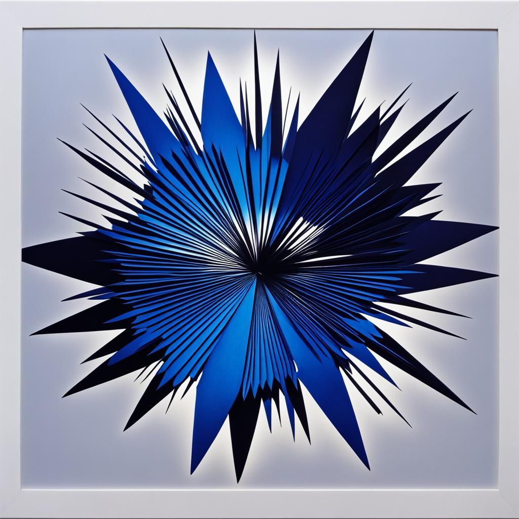 Abstract Art: Child's Drawing in Rayograph Style