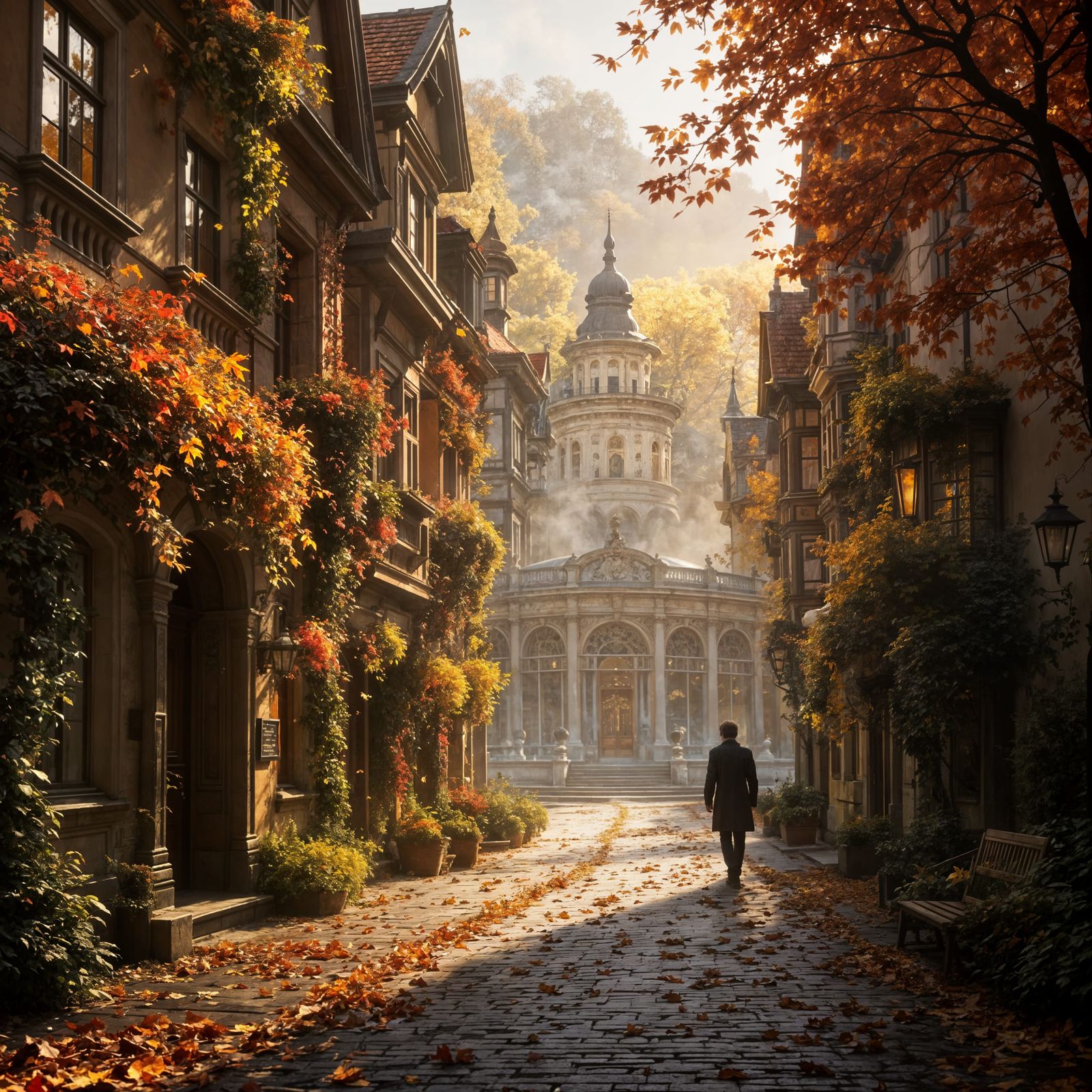 Autumn in Karlovy Vary: Golden Light on Belle Epoque Villas