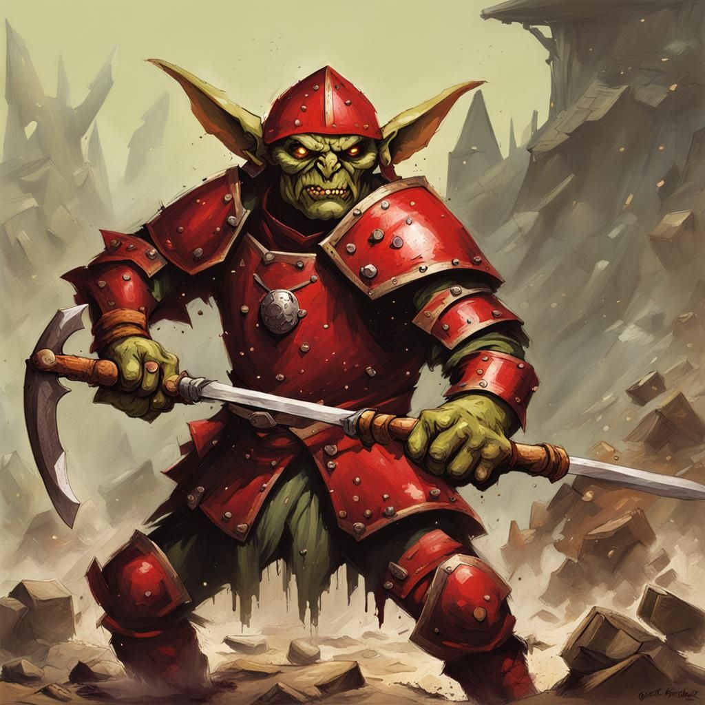Sinister Goblin Warrior Victory