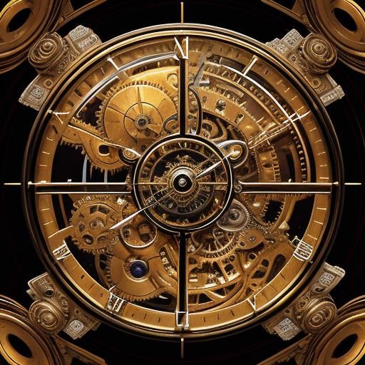 Surreal Clockwork Mechanisms in Spherical Vessel