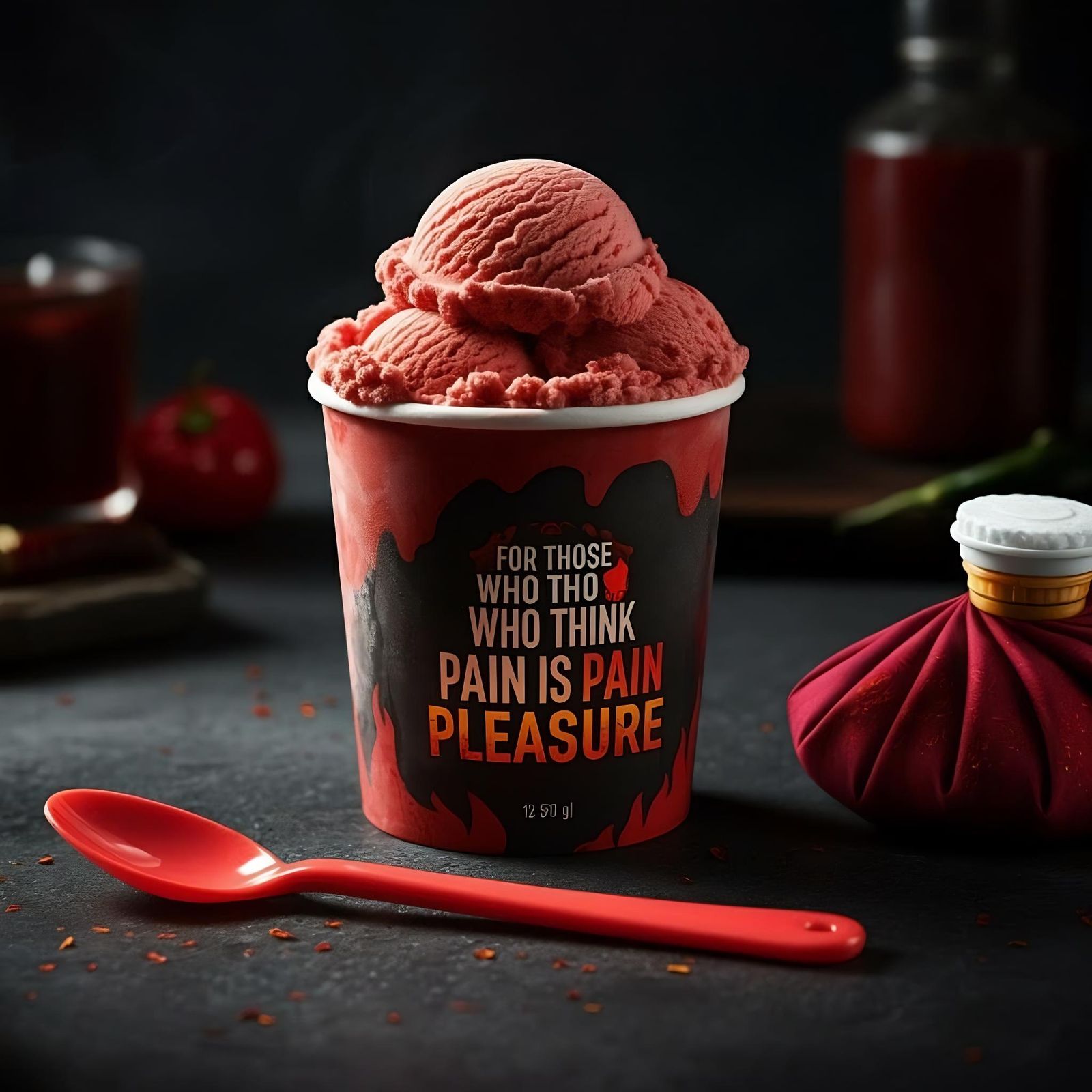 Ghost Pepper Ice Cream Advertisement