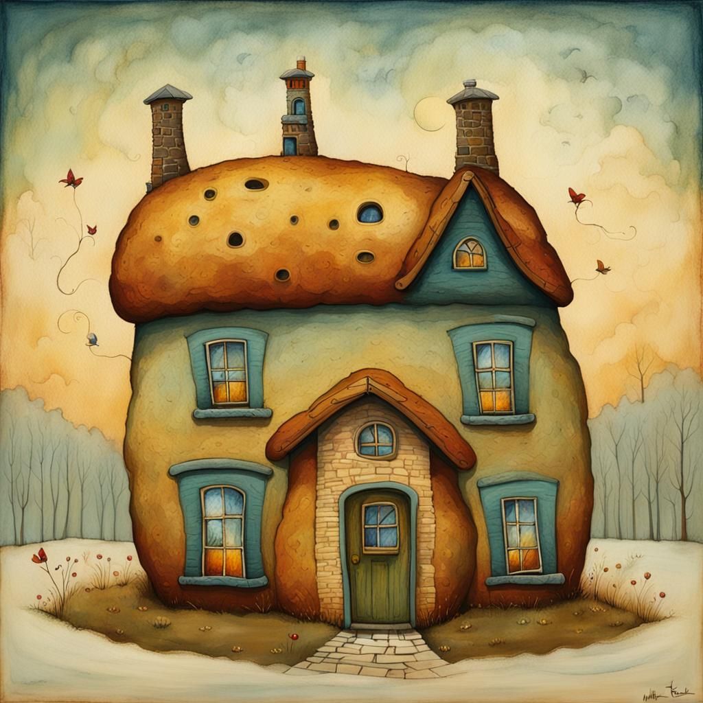 Loaf of bread house!