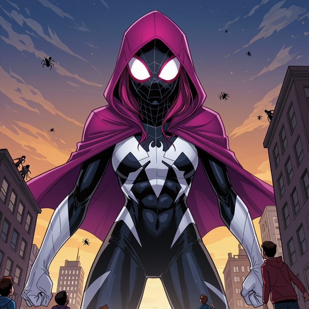 Spider-Gwen as Colossal Giant Woman