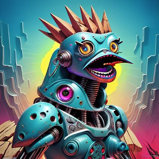 Style: Surrealist stop-motion animation with a dark comedic ...